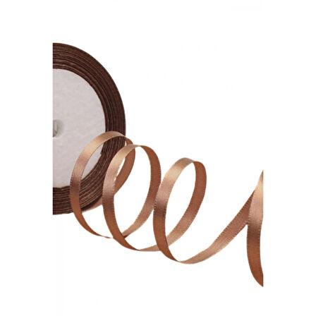 Saten Kurdele 1 cm 10 Metre Vizon