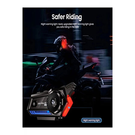 Bt57 Motosiklet Kask Kulaklık Intercom Işıklı Motorsiklet Interkom