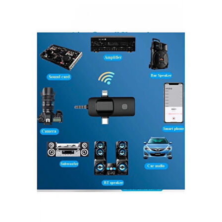 Yüksek Kalite Profesyonel 3 In 1 Kablosuz Taşınabilir Yaka Mikrofonu Youtube Facebook Tiktok