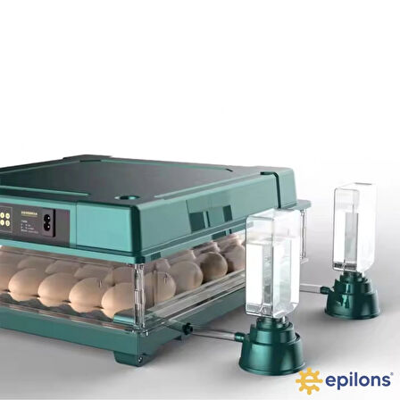 Slim Yeni Model 130’lu Gün Sayaçlı Otomatik Kuluçka Makinesi – Tavuk Kaz Ördek Kuş Yumurtası Uyumlu