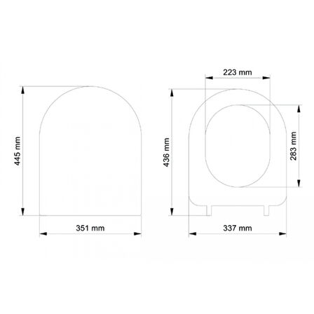 Gala Slim Model Yavaş Kapanan Amortisörlü Klozet Kapağı Ultra İnce Tasarım