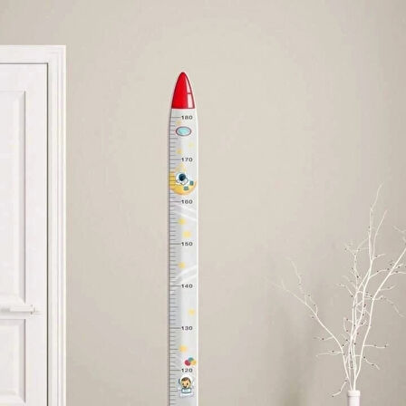 Sevimli Sarı Zürafa   Yeşil Dinazor   Deniz Kızı   Roket  Ağaç Boy Ölçüsü Sticker