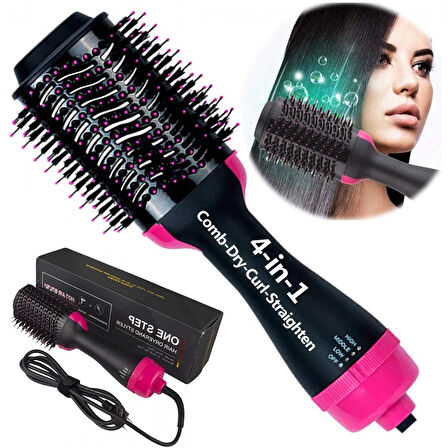 One Step Seramik Kaplama Uçlu Saç Düzleştirici Fırça