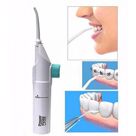 Taşınabilir Portatif Diş İpi Power Floss | Manuel Su Pompalama İle Kolay Ve Etkili Diş Temizliği