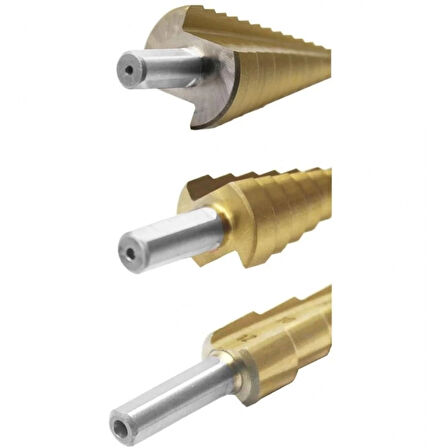 Kademeli Matkap Ucu Sac Delme Seti Paslanmaz Uç Hrd113