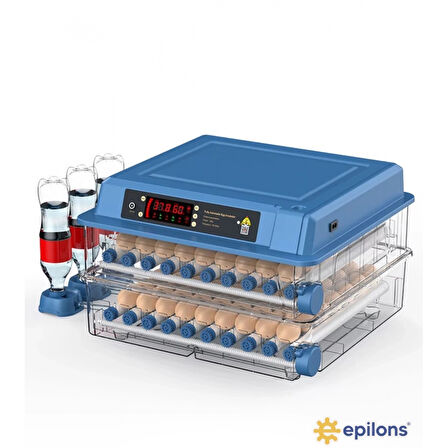 Tam Otomatik 120 Yumurta Kapasiteli Kuluçka Makinesi - Civciv Kaz Hindi Ördek İçin Wifi Kameralı Yedek Motorlu Set