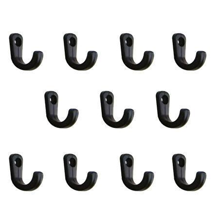 Tekli Bijuteri, Dekor Askısı - Siyah, 100 Adet, 10x18x22 Mm