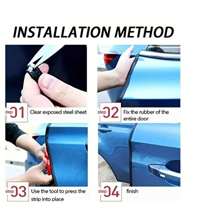 5 Metrelik Araba Kapı Kenar Koruma Şeridi Rulosu