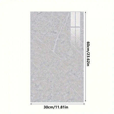 Gri Mermer Desenli Alüminyum Plastik Duvar Sticker