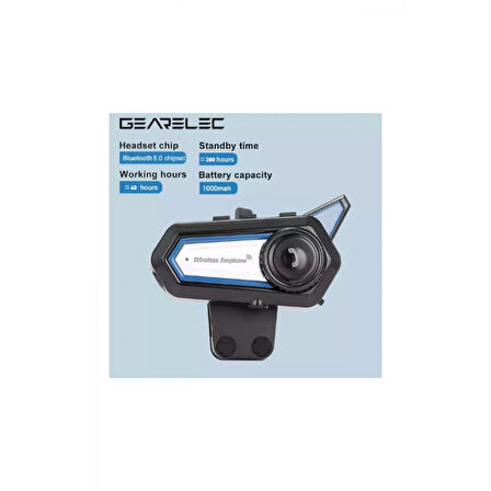 Bt31 Kask Kulaklık Bluetooth 5.0 Motosiklet Interkom Su Geçirmez Kablosuz Kulaklık