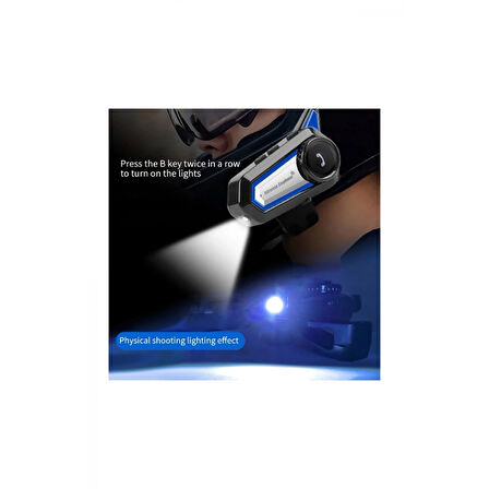 Bt31 Kask Kulaklık Bluetooth 5.0 Motosiklet Interkom Su Geçirmez Kablosuz Kulaklık