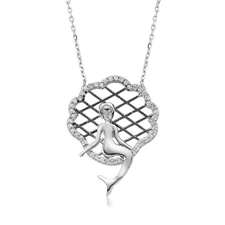 925 Ayar Gümüş Deniz Kızı Kolye PT2610160 (599599)