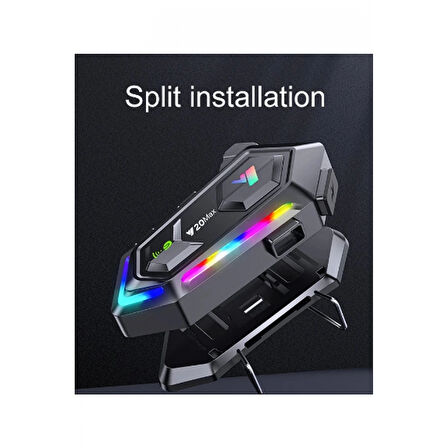 Y20 Max Motosiklet Bluetooth 5.3 Kask Intercom 2 Kişi 300 Metre Eşleşme Özellikli