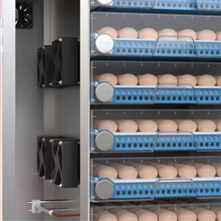 Endüstriyel 256 Yumurtalık Otomatik Kuluçka Makinesi Dijital Panel Isı Nem Ayarlı – Tavuk Ördek Civciv Hindi Yumurta