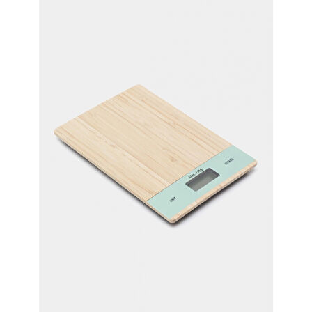 Ahşap Lüks Dijital Ekranlı 15 Kg 1 Gr Çok Şık Hassas Elektronik Mutfak Terazisi