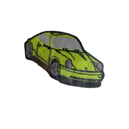 Aplike Ütü İle Yapışan Araba Yeşil Arma 3x4 cm