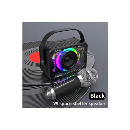 Vtn-82 Taşınabilir Kablosuz Işıklı Bluetooth Hoparlör Ses Değiştirme Özellikli