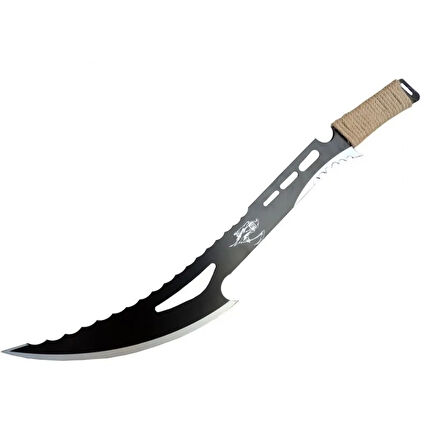 Dekoratif Azrail Kılıcı 70 Cm, Hasır İp Saplı, Keskin Değildir