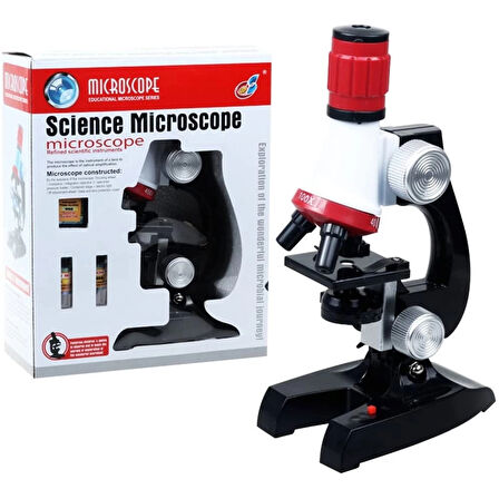 Eğitici Mikroskop Kiti Zoom Led Işıklı 100x 400x 1200x St1200x