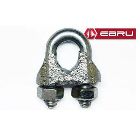 Çelik Halat Bağlama, Düğüm, Klemens 10 Mm - 25 Adet