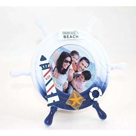 Ahşap Marin Dümenli Çerceve Alk2470