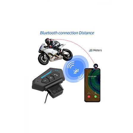 Bt12 Kask Kulaklık Bluetooth Motosiklet Kulaklık Interkom Motorsiklet Kulaklık