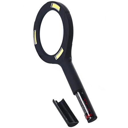 -3 Ledli Işıklı El Büyüteci 250 Lümen Beyaz Işık Büyüteç 3x Zoom Tamirci Büyüteç Wt-374