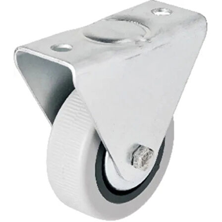 106 - 50 Mm Sabit Kapaklı Gri Pvc Teker