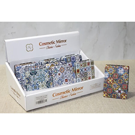 Taşlı El Aynası Dikdörtgen İnce Alk3740