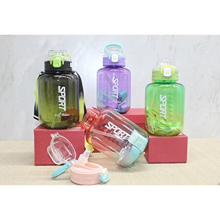 Pipetli Su Matarası 1100 Ml Bpa İçermez Alk3149