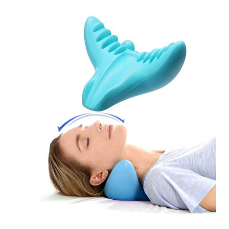 Kayropraktik Boyun Yastığı U Şekilli Masaj Destekli Ağrı Kesici Bellek Köpük Yastık