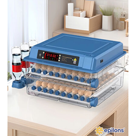 120 Yumurta Kapasiteli Tam Otomatik Kuluçka Makinesi - Civciv, Kaz, Hindi Ve Ördek Yetiştiriciliği Epo-w120 Yedek Motorlu