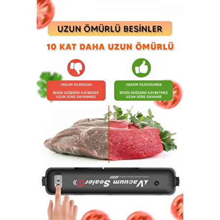 Gıda Vakum Ve Mühürleme Makinesi- Yiyecek Tazeliği Koruma Ev Ve Restoran İçin