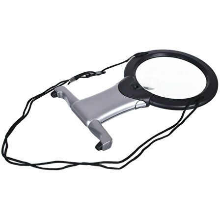 - 2x 6x Led Eller Serbest,boyun Asılı,dıkış,okuma İçin En Uygun Büyüteç 11b-1