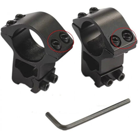 -25.4mm Dürbün İçin 11mm Yüksek Havalı  / Av Tüfeği Ayağı