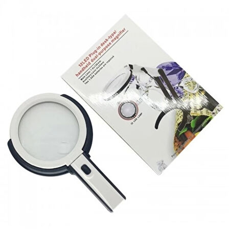 -2x5x120mm   10 Ledli  Masaüstü Büyüteç