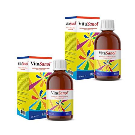 VitaSanol Multivitamin Şurup 250 Ml-2 ADET-SKT:07/2026