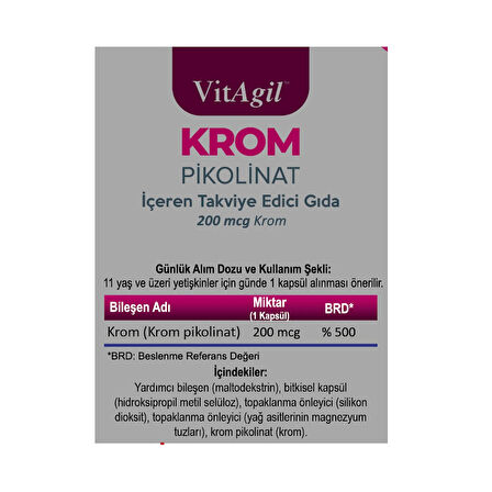 VitAgil Krom | Krom Pikolinat