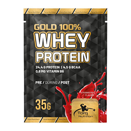 Torq Nutrition GOLD %100 Whey Protein Tozu Çilek 35 Gr Saşe