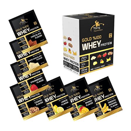 Gold Whey Protein 35 Gr x 7 SAŞE - Karışık Aroma