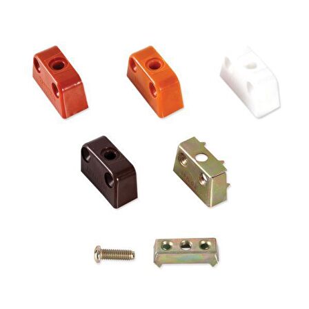 Samet Plastik Çektirme Tırnaklı Kahve 250 1 Pk 100 Adet