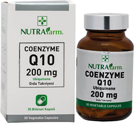 Dermoskin Nutrafarm Coenzyme Q10 200mg 30 Bitkisel Kapsül