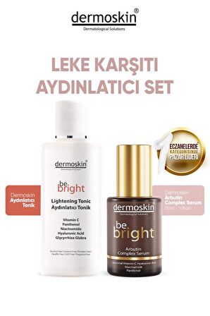 Dermoskin Be Bright Leke Karşıtı Set-Arbutin Serum+Aydınlatıcı Tonik