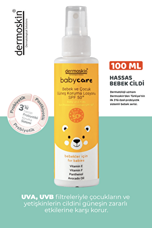 BabyCare Bebek ve Çocuk Güneş Koruma Losyonu Spf50+ 100 ml