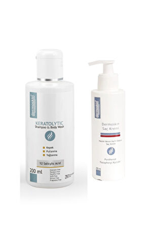 Keratolytic Saç Ve Vücut Şampuanı + Saç Kremi Hediyeli Avantaj Paket 200 Ml