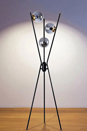 KERVAN SİYAH LAMBADER FÜME CAMLI