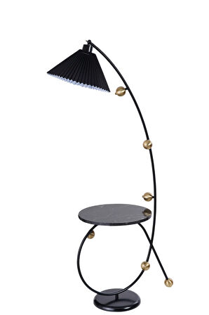 YEKTA SEHBALI SİYAH LAMBADER PİLELİ SİYAH ABAJURLU