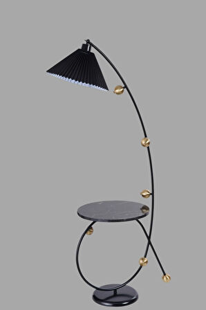 YEKTA SEHBALI SİYAH LAMBADER PİLELİ SİYAH ABAJURLU