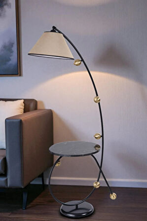 YEKTA SEHBALI SİYAH LAMBADER PRAMİT HASIR ABAJURLU