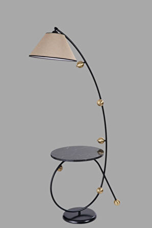 YEKTA SEHBALI SİYAH LAMBADER PRAMİT HASIR ABAJURLU